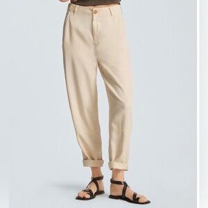 Everlane Ivory Relaxed Chino Pants in Size 6